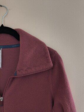 Adidas Dusty Mauve Zip Up Fleece Jacket